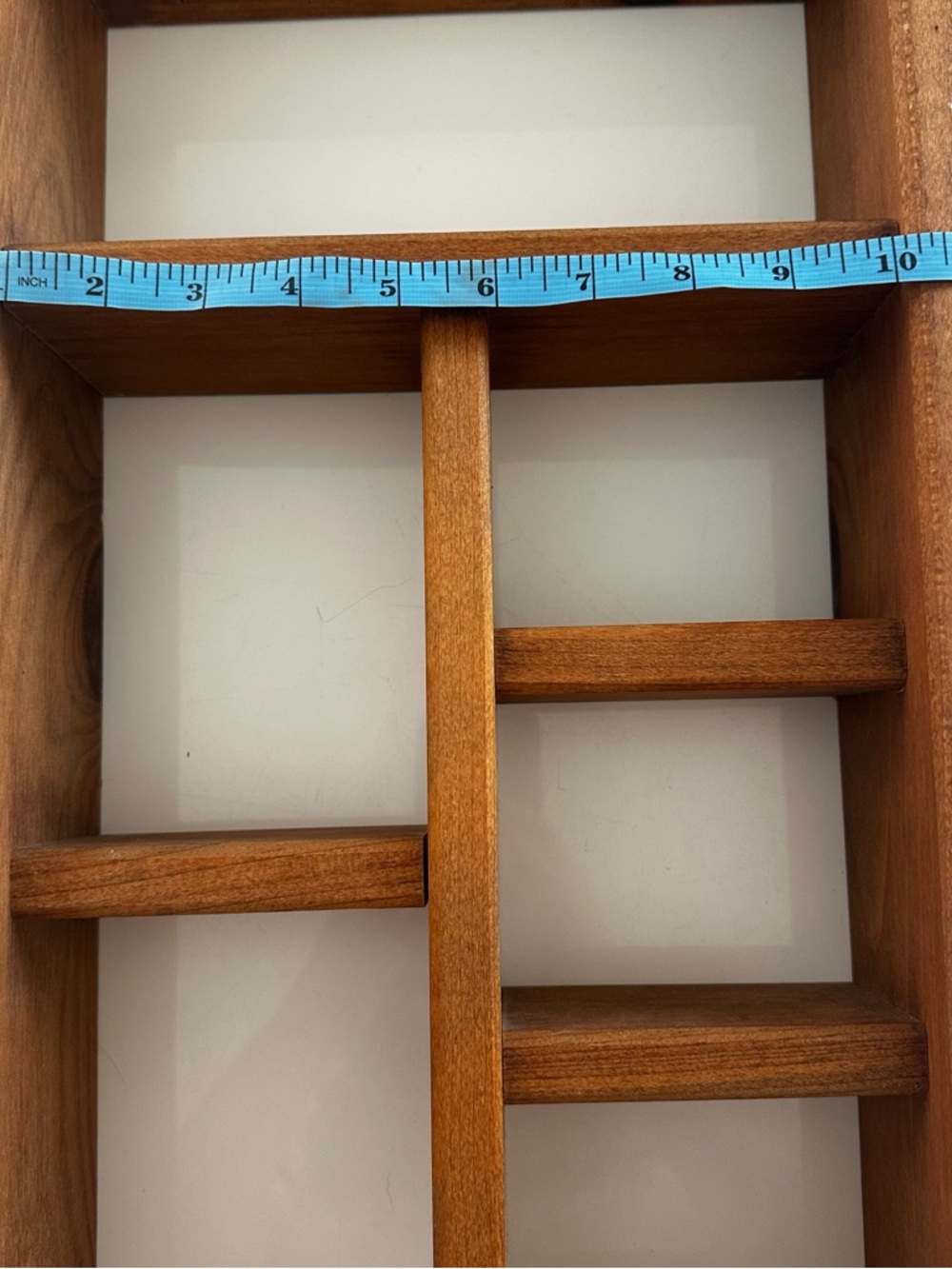 Wooden Heart Accent Wall Shadow Shelf cottagecore grandmacore large - Picture 11 of 12